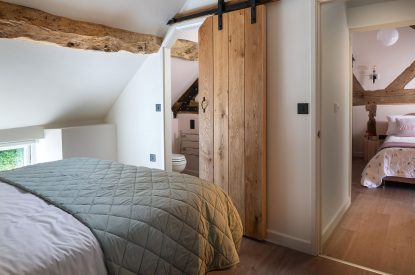 A king size bedroom at Swn y Nant, Wrexham
