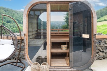 The sauna at Swn y Nant, Wrexham