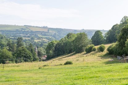 Countryside views at Swn y Nant, Wrexham