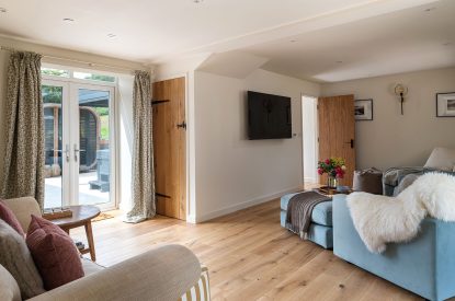 The living room at Swn y Nant, Wrexham