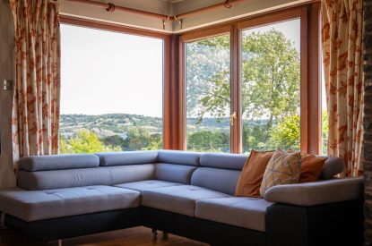 The living room Shepherd's Lakeview, Somerset