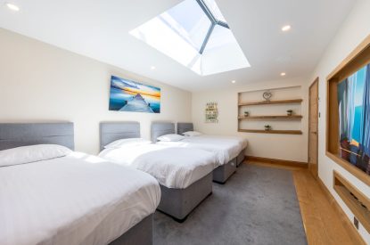 A bedroom at Shepherd's Lodge, Somerset