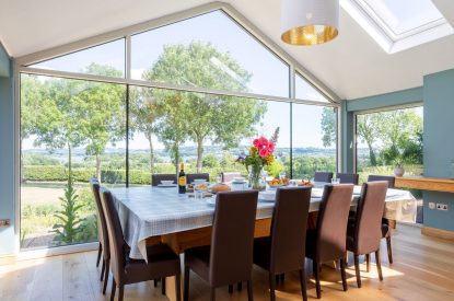 The dining room at Shepherd's Estate, Somerset