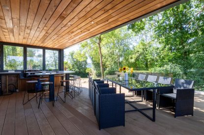 The bar area at Shepherd's Estate, Somerset