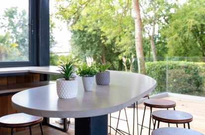 The bar area at Shepherd's Estate, Somerset