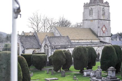 The church near Heartview Cottage, Cotswolds