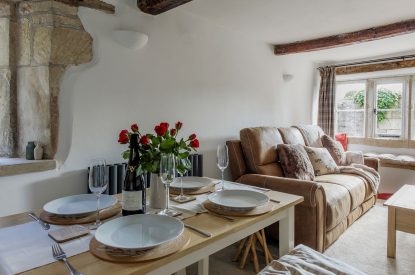 The dining area at Heartview Cottage, Cotswolds
