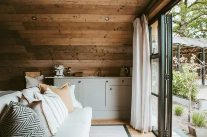 The kitchen area at Lavender Pyggy, Hampshire