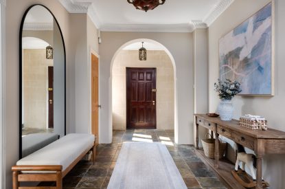 The entrance hall at Merry Manor, Essex