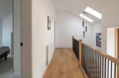 The upstairs landing area at Kingfisher Forge, Shropshire