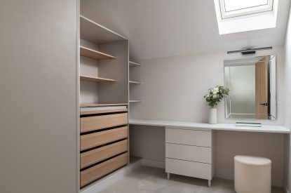 The dressing room at Kingfisher Forge, Shropshire