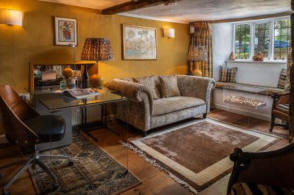 The sitting room at The Old Post Office, Cotswolds