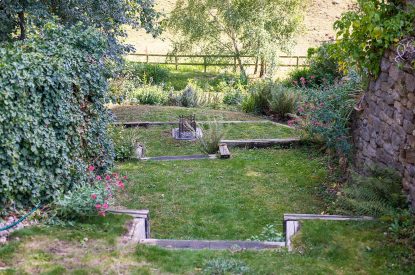 The garden at The Old Post Office, Cotswolds