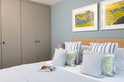 A double bedroom at Tamarind Tide, Cornwall