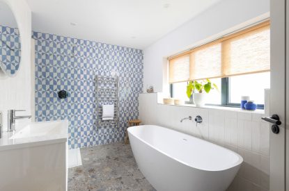 A bathroom at Tamarind Tide, Cornwall