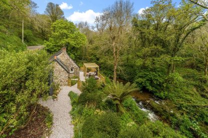 The gardens at The Enchanted Cottage, Cornwall