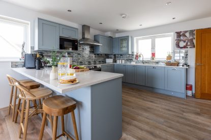 The kitchen at Tides Edge, Cornwall