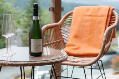 Outdoor seating at Crescent House, Lake District