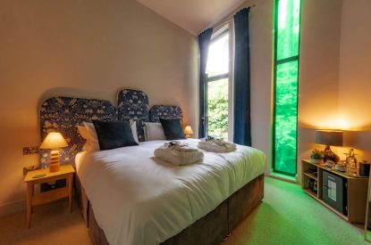 A super king sized bedroom at Crescent House, Lake District