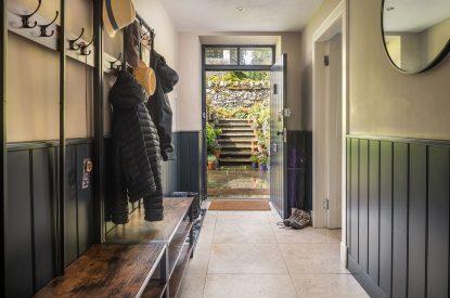 The boot room at Quarter House, Scottish Borders