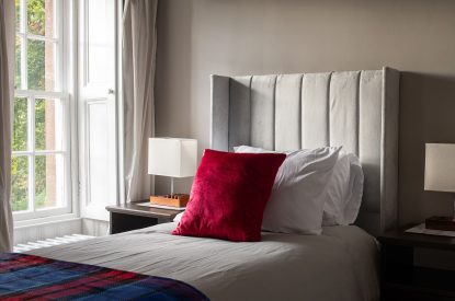 A twin bedroom at Quarter House, Scottish Borders