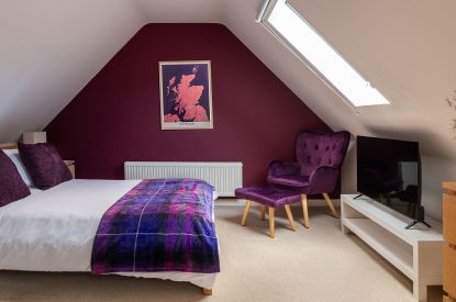 A double bedroom at Quarter House, Scottish Borders
