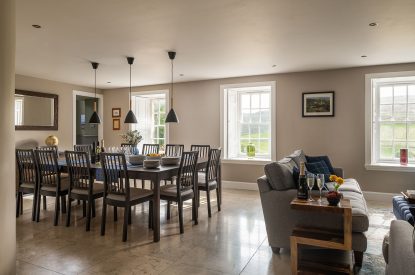 Dining area at Quarter House, Scottish Borders