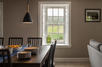 Dining area at Quarter House, Scottish Borders