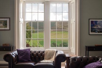The sitting room at Quarter House, Scottish Borders
