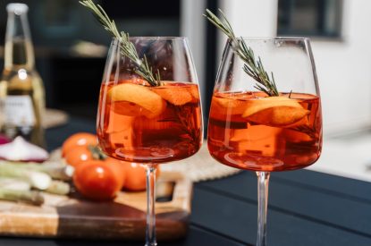 Al fresco dining at Aurora Skies, Cornwall 