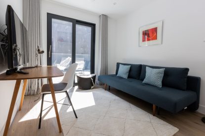 The snug at Aurora Skies, Cornwall