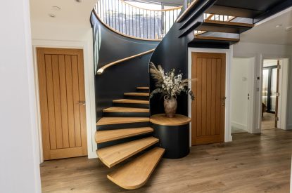 The foyer at Aurora Skies, Cornwall