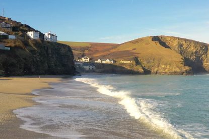 Beach views at The Tide House, Cornwall