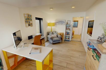 The work space at The Tide House, Cornwall