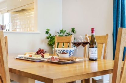 The dining room at Tranquil Shores, Cornwall
