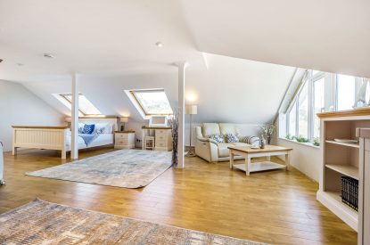 The master suite at Tranquil Shores, Cornwall