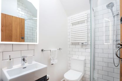 A bathroom at Wavecrest, Cornwall