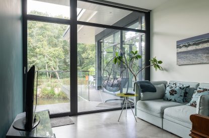 A lounge area at The Bridge House, Hampshire