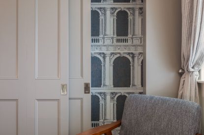 A king sized bedroom at Esk View, Whitby