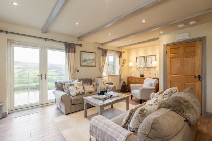 The living room at Esk View, Whitby