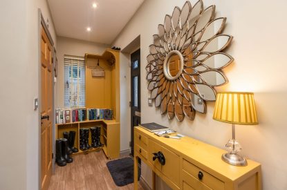 The hallway at Primrose Cottage, Yorkshire