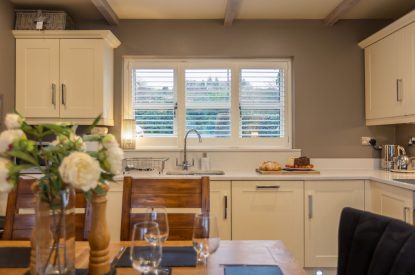 The dining kitchen at Primrose Cottage, Yorkshire