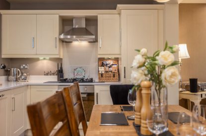 The dining kitchen at Primrose Cottage, Yorkshire