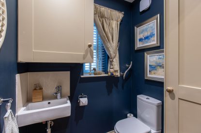 The cloakroom at Primrose Cottage, Yorkshire