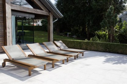 The sun terrace at Lake View Lodge, Lake District