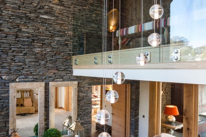 The entrance hall at Lake View Lodge, Lake District