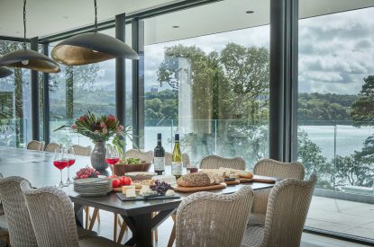 The dining room at Ty Culfor, Anglesey