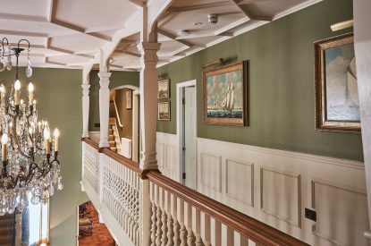 The galleried landing at Ty Culfor, Anglesey