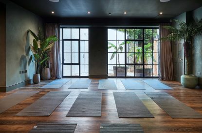 The yoga studio at Ty Culfor, Anglesey