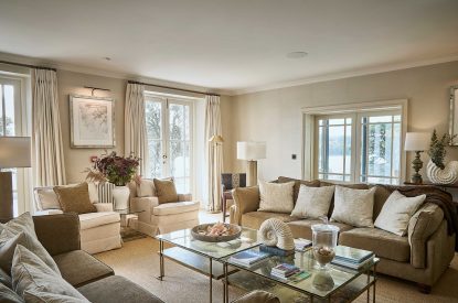 The living room at Ty Culfor, Anglesey